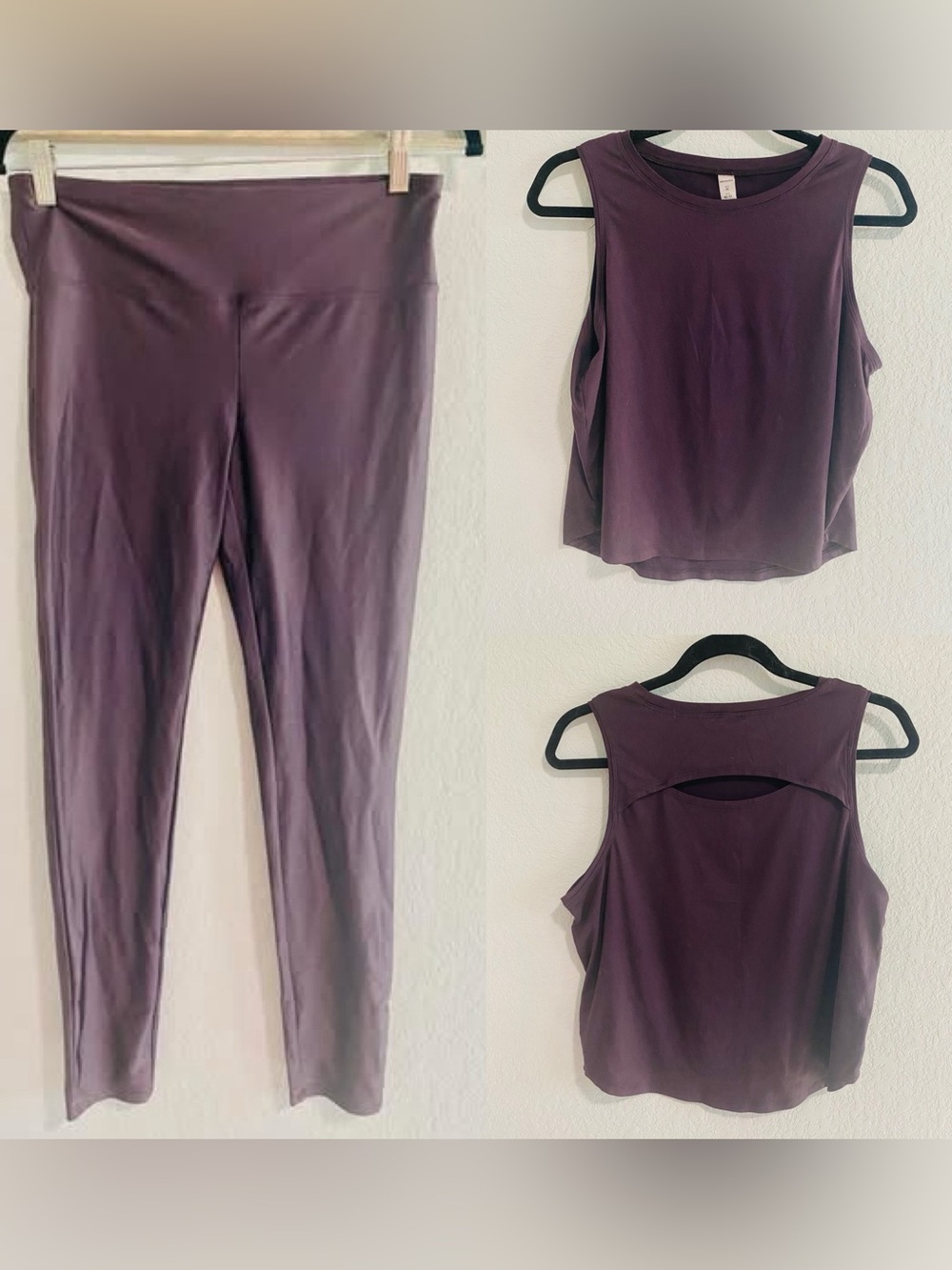 Marika Workout Gym Top F21 Yoga Shine Leggings Pants Set Outfit Lululemon Style